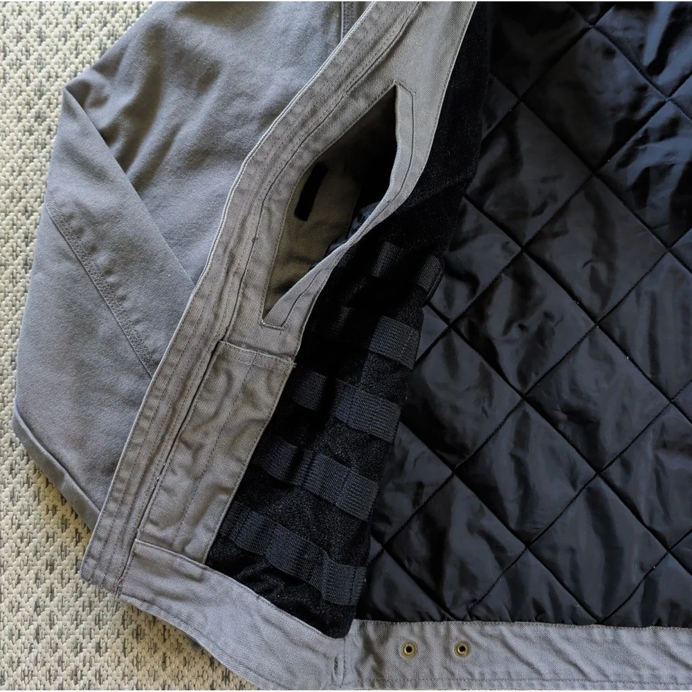 5.11 Tactical Series Torrent Molle Twill Gray Jacket Coat Packable Size XS EUC